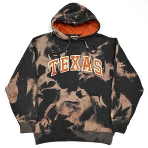 Texas Longhorns Colosseum Mens Bleach Tie Dye Hoodie Embroidered Football Medium